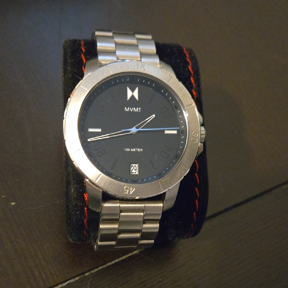 MVMT Black Dial Silver Smartwatch